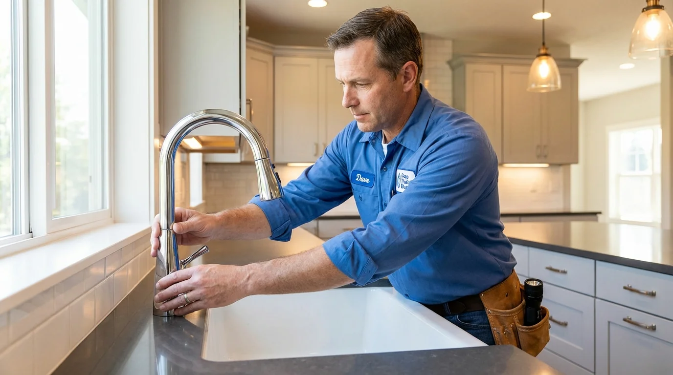 Kitchen faucet installation by Johns Plumbing LLC in Nevada City