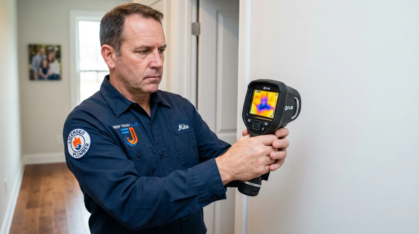 Thermal imaging leak detection by Johns Plumbing LLC in Nevada City